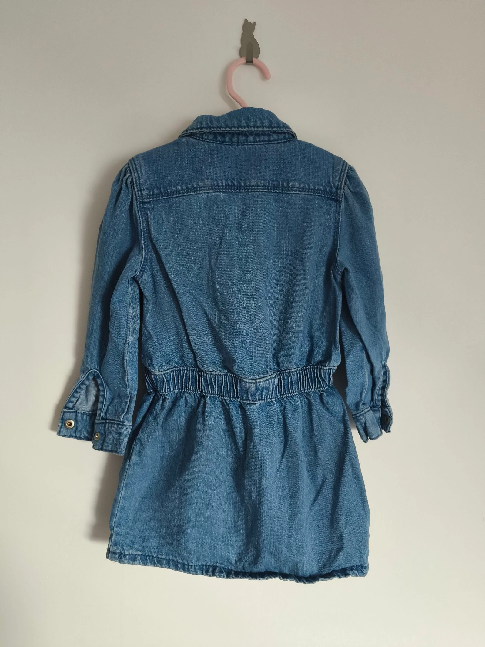 Vestido de jean de mangas largas para niña (4 años) – photo 3